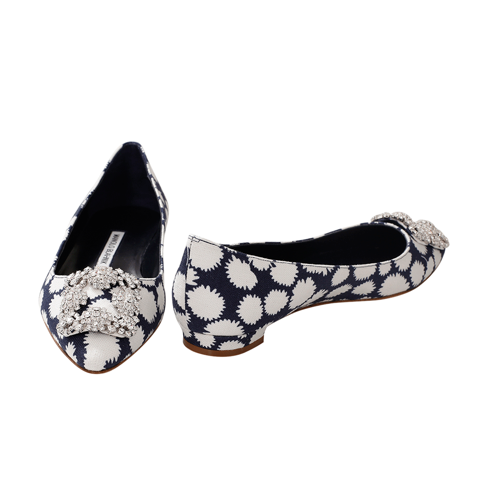 MANOLO BLAHNIK-Hangisi Printed Skimmer-