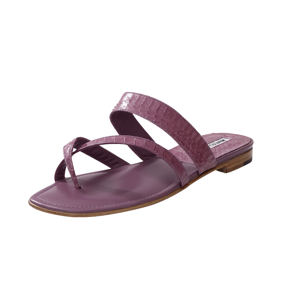 MANOLO BLAHNIK-Susa Flat Sandal-