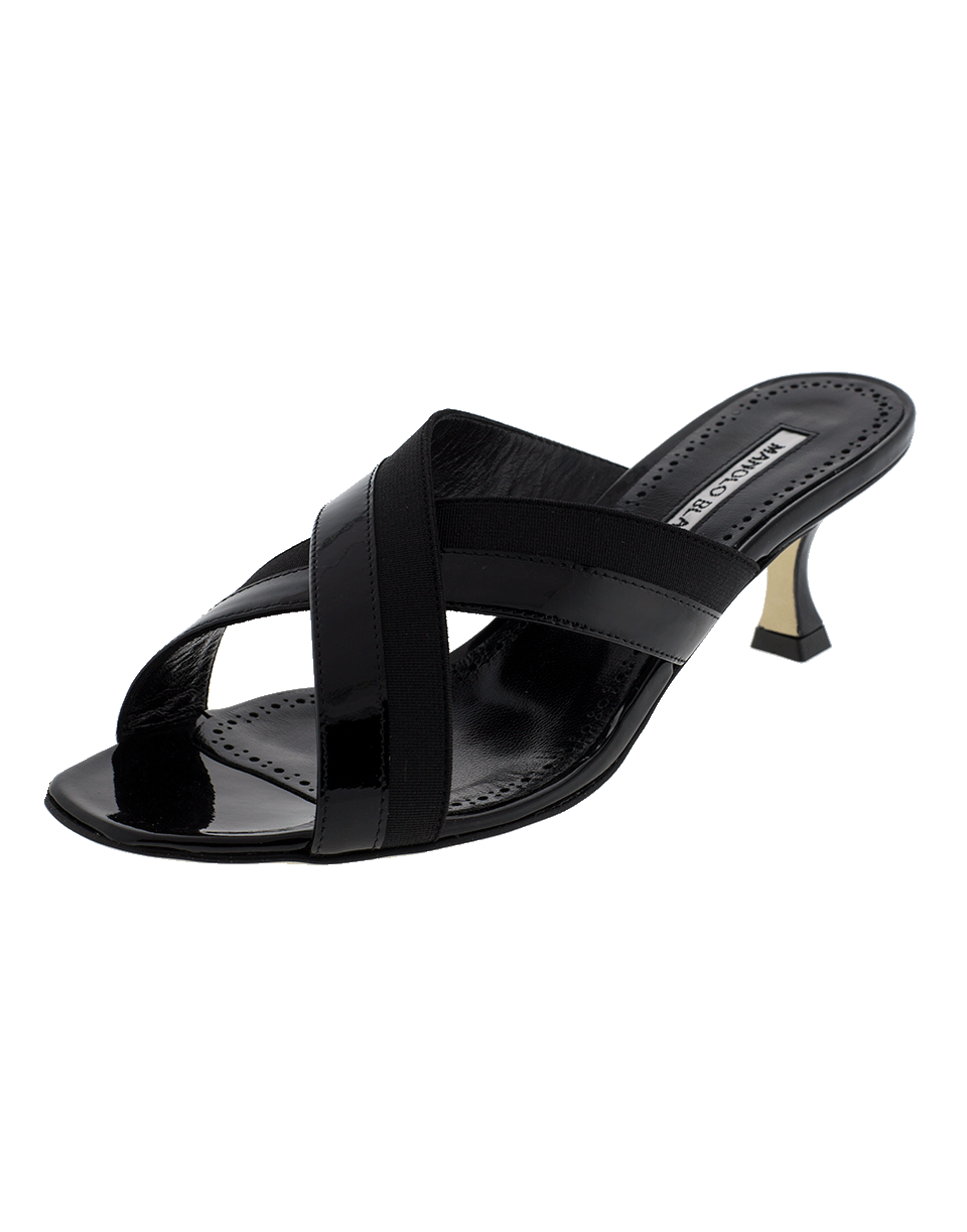 MANOLO BLAHNIK-Criss Cross Mule Shoe-
