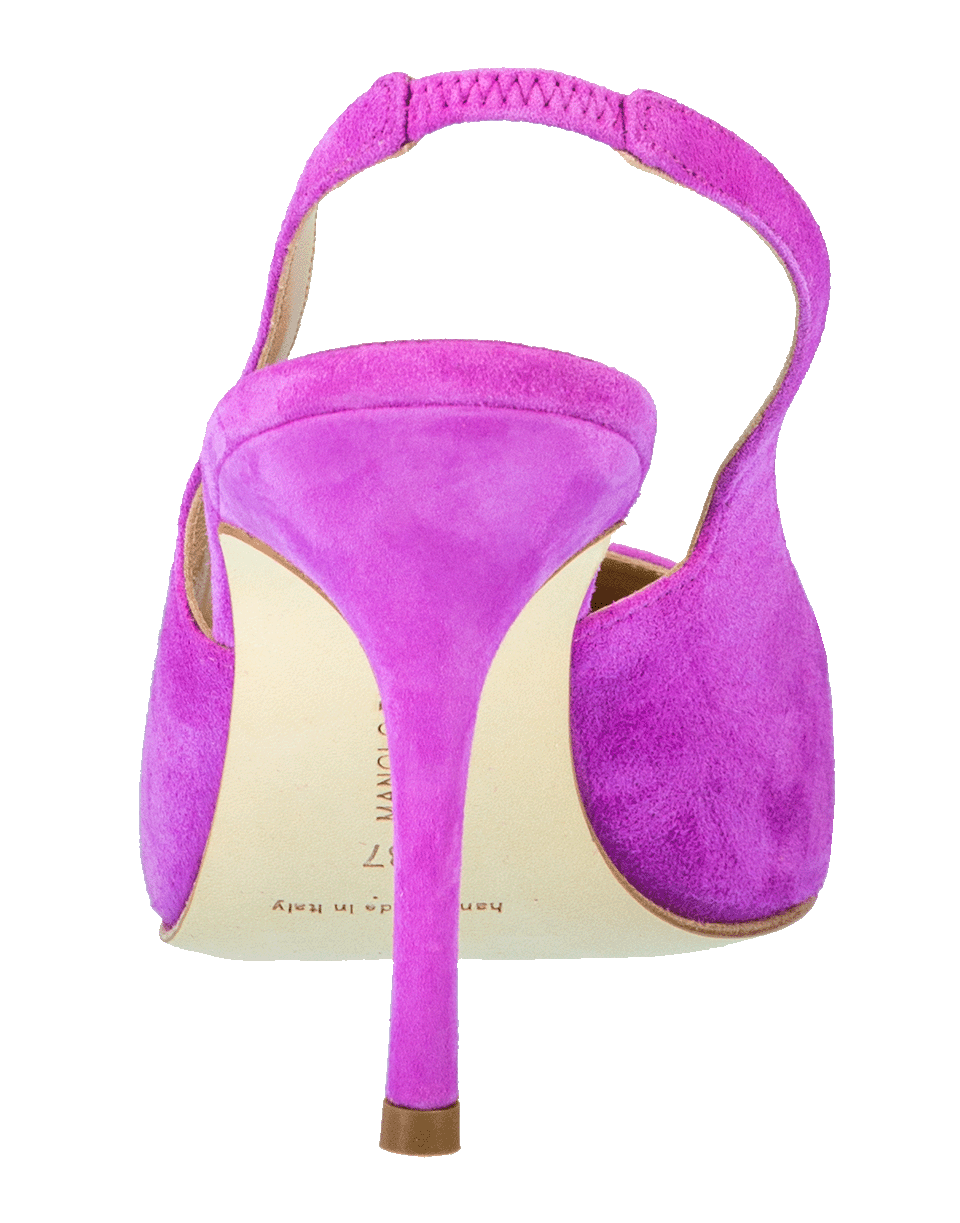 MANOLO BLAHNIK-Allura Suede Slingback-