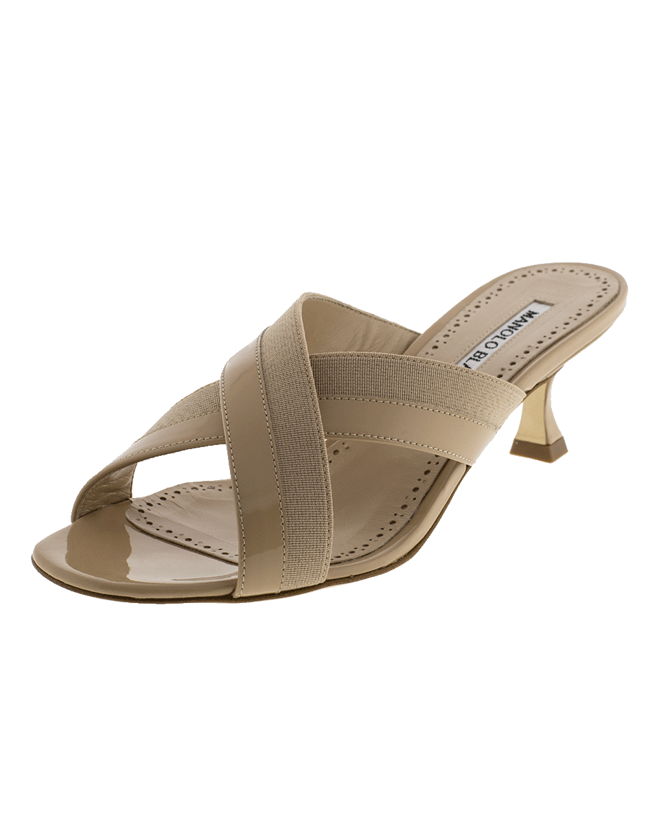 MANOLO BLAHNIK-Criss Cross Mule Shoe-