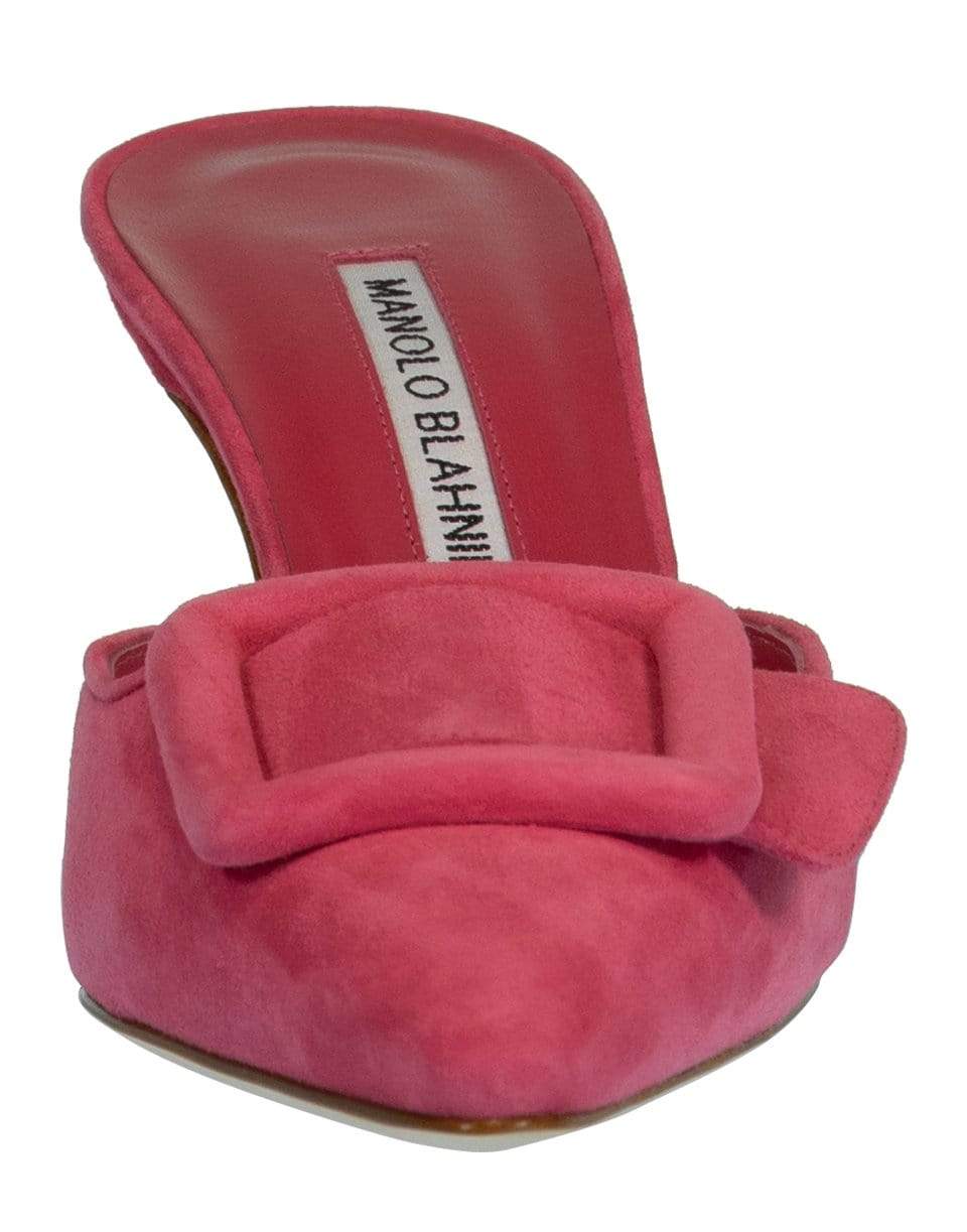MANOLO BLAHNIK-Pink Maysale Mule-
