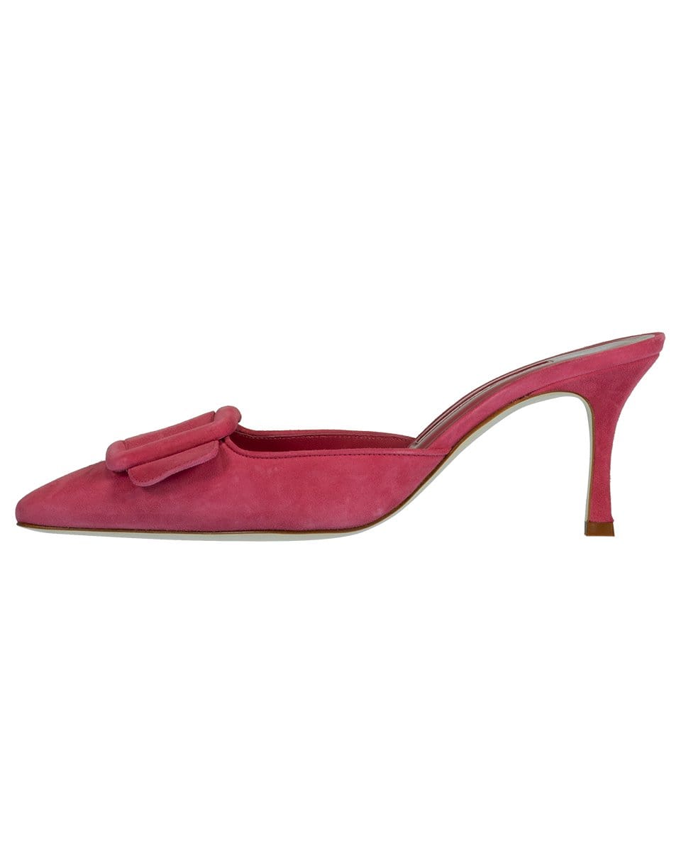 MANOLO BLAHNIK-Pink Maysale Mule-