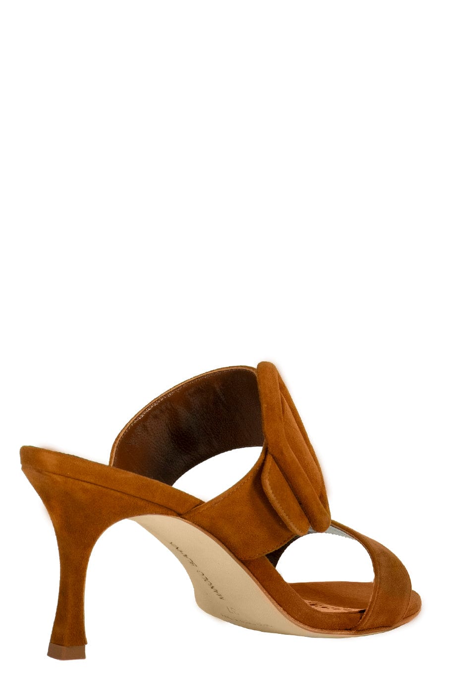 MANOLO BLAHNIK-Gable Suede Buckle Mule-
