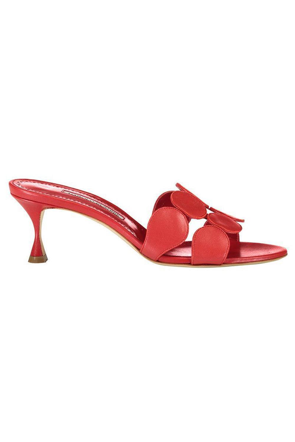 Haribal Mule - Bright Red-RED-36-SHOEMULE-MANOLO BLAHNIK