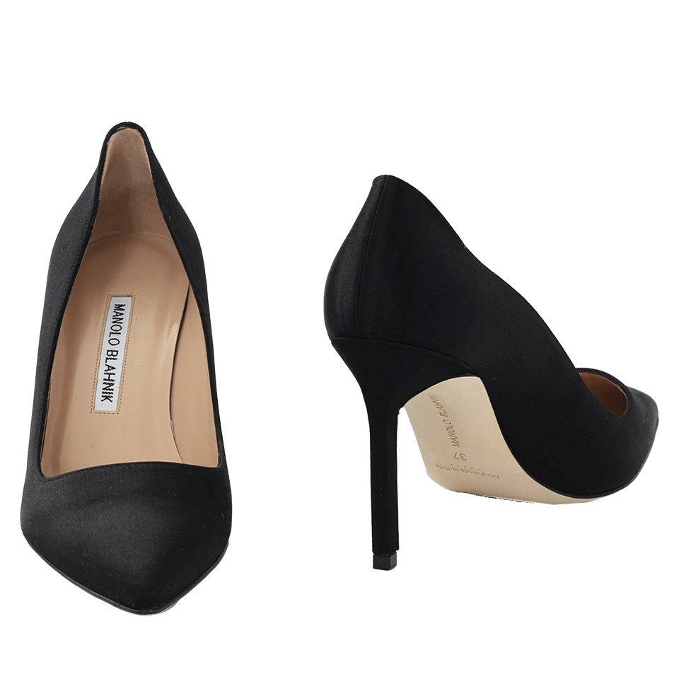 MANOLO BLAHNIK-BB Satin Pump-