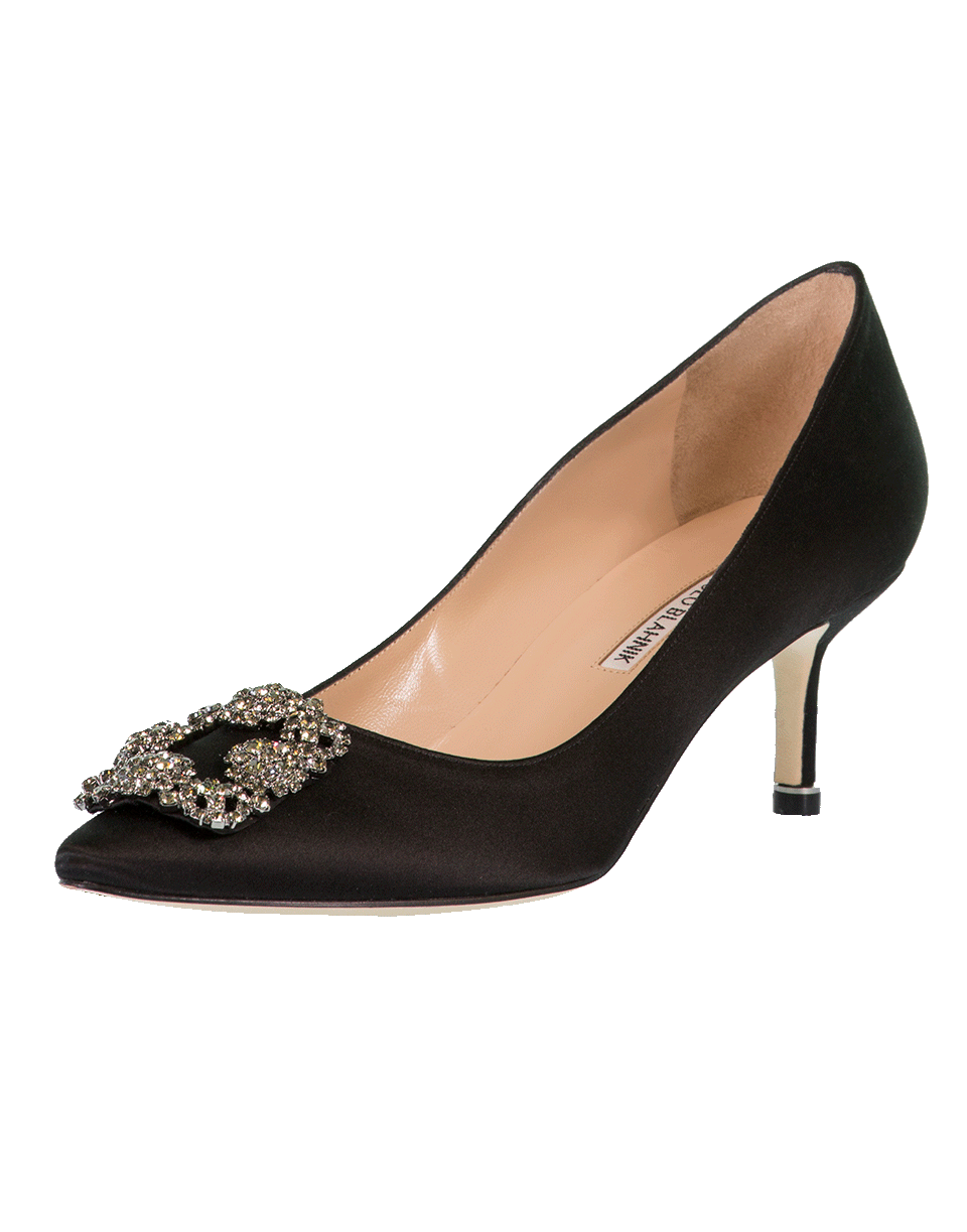 MANOLO BLAHNIK-Jewel Toe Satin Pump-