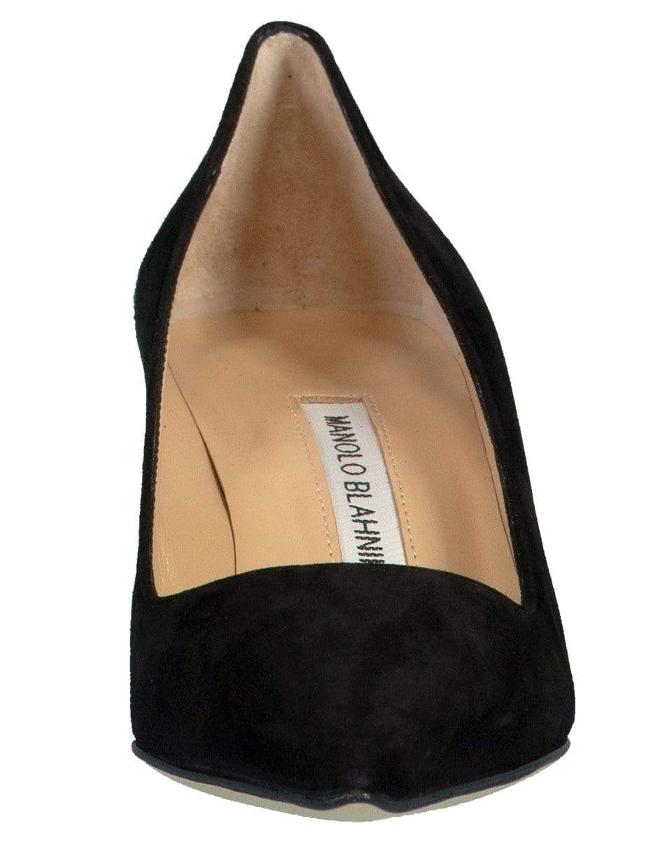 MANOLO BLAHNIK-Black Suede BB Pump-
