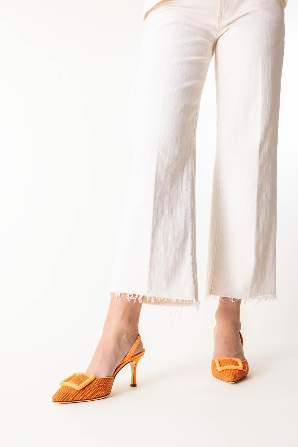 Mayslibi Slingback Pumps - Boramora Raffia-BORAMORA-36-SHOEPUMP-MANOLO BLAHNIK