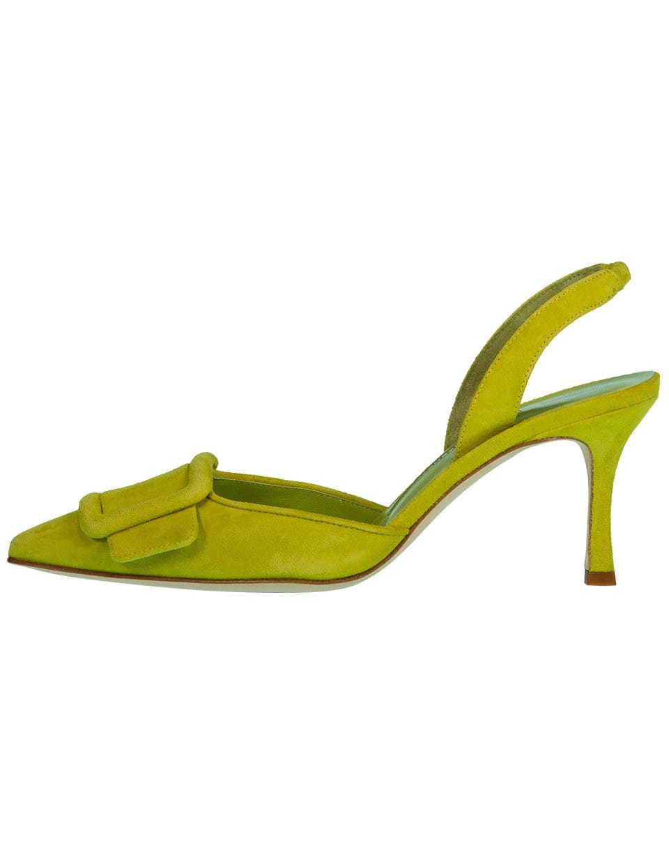 MANOLO BLAHNIK-Maysli Buckle Slingback-