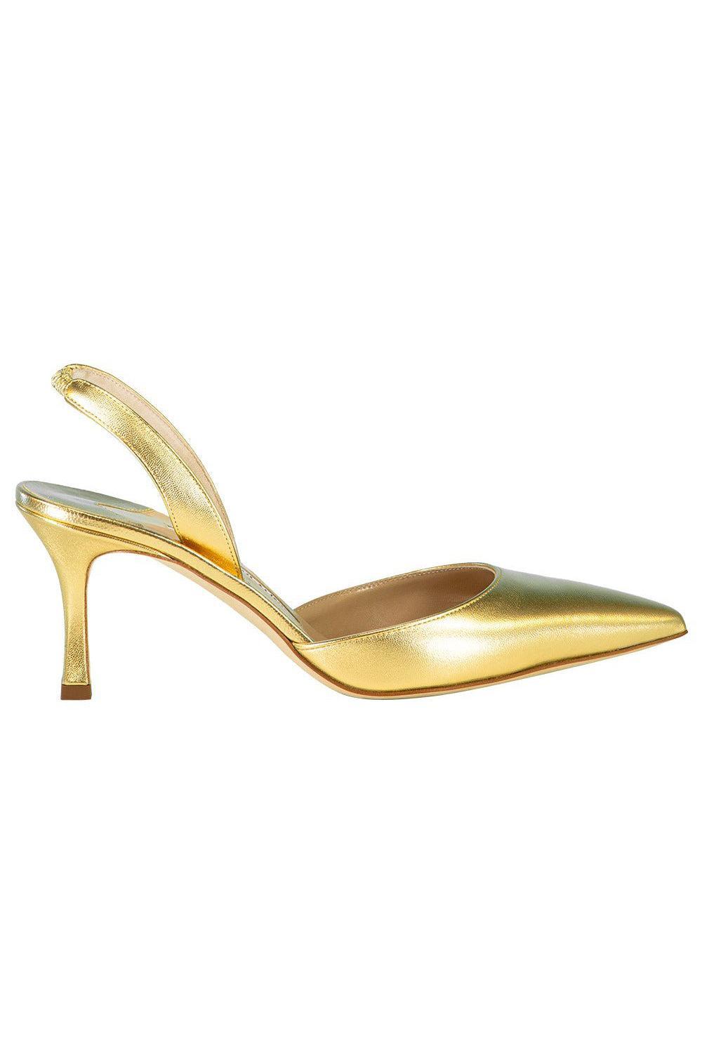  Carolyne Pump 70 - Gold-GOLD-35.5-SHOEPUMP-MANOLO BLAHNIK 