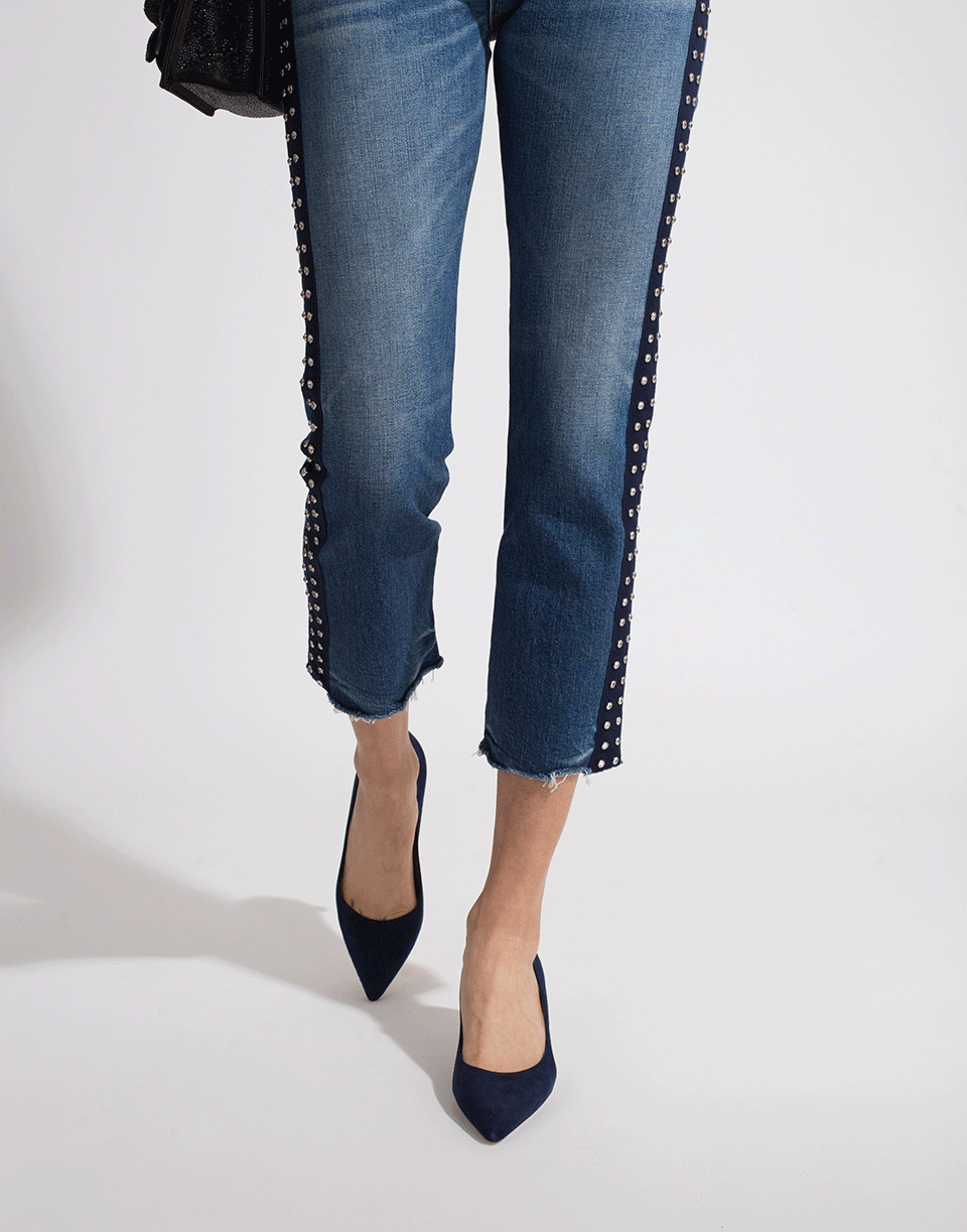 MANOLO BLAHNIK-Srila Suede Pump-