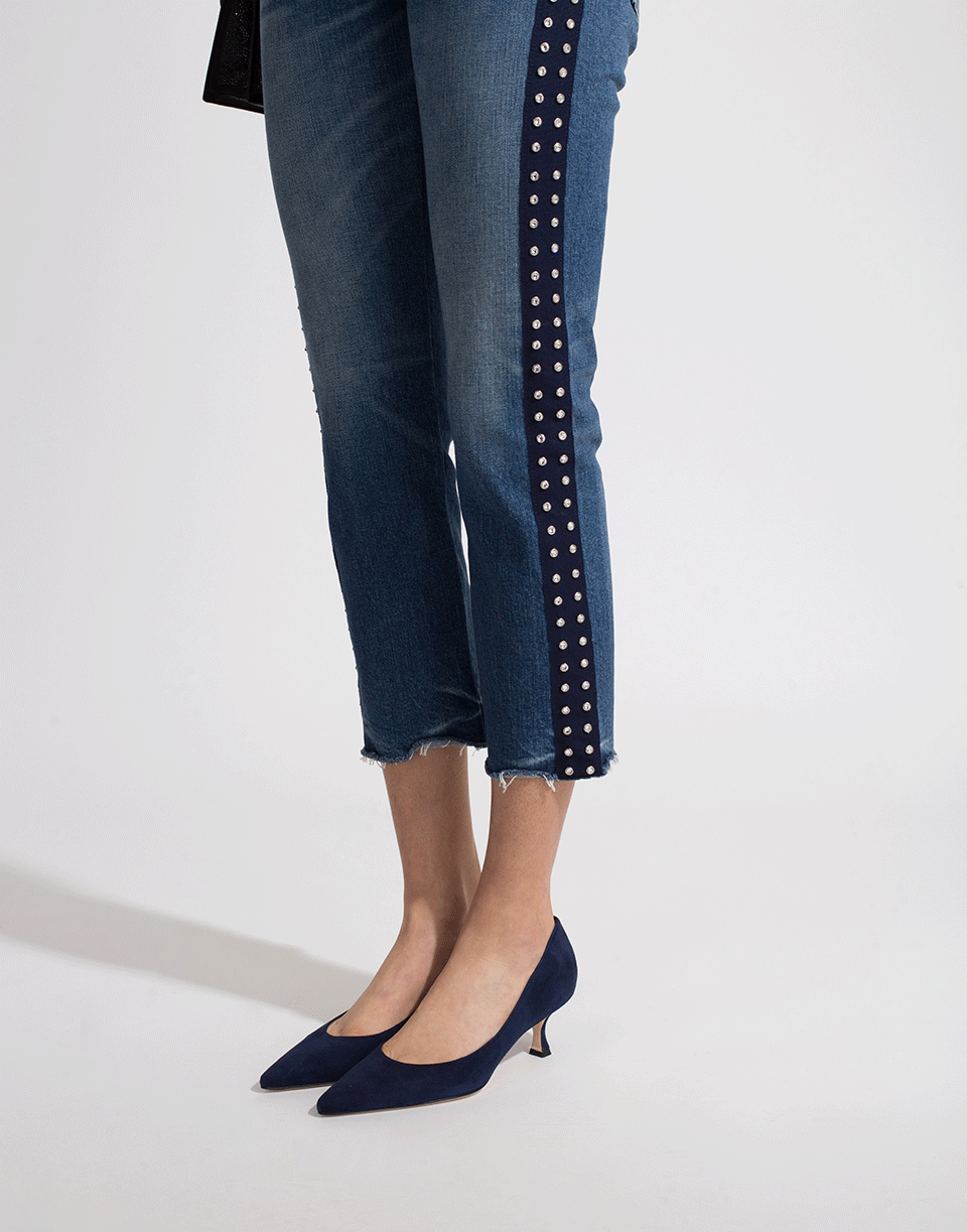 MANOLO BLAHNIK-Srila Suede Pump-