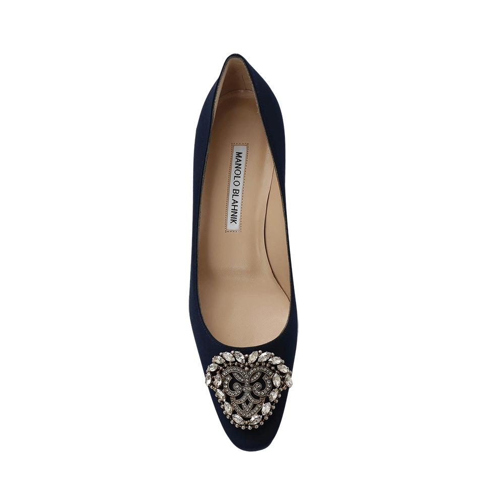 MANOLO BLAHNIK-Okkato Chunky Heel Pump-