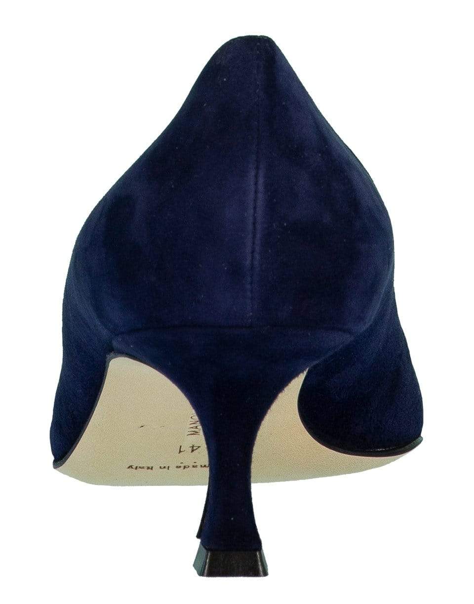 MANOLO BLAHNIK-Navy Srila Suede Pump-