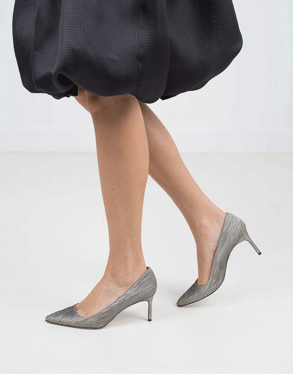 MANOLO BLAHNIK-Metallic Pump-