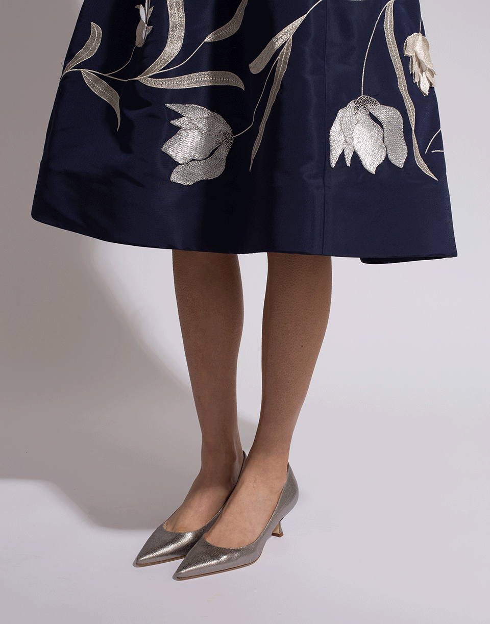 MANOLO BLAHNIK-Srila Fabric Pump-