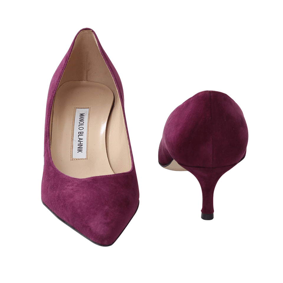 MANOLO BLAHNIK-Srila Suede Pump-