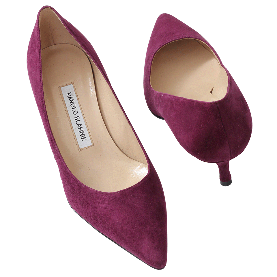 MANOLO BLAHNIK-Srila Suede Pump-