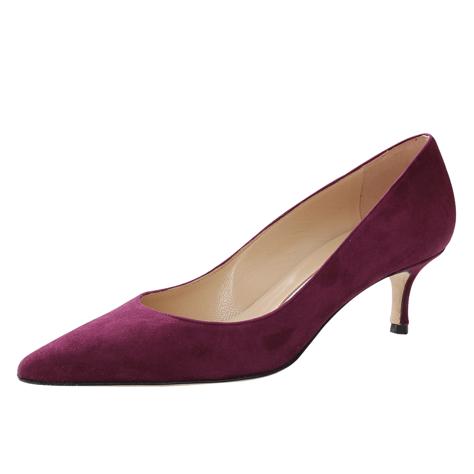 MANOLO BLAHNIK-Srila Suede Pump-