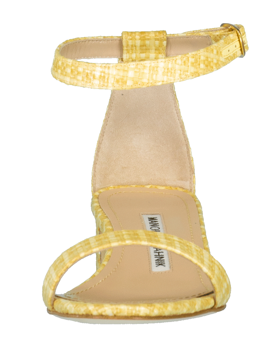 MANOLO BLAHNIK-Chaflahi Block Heel Sandal-