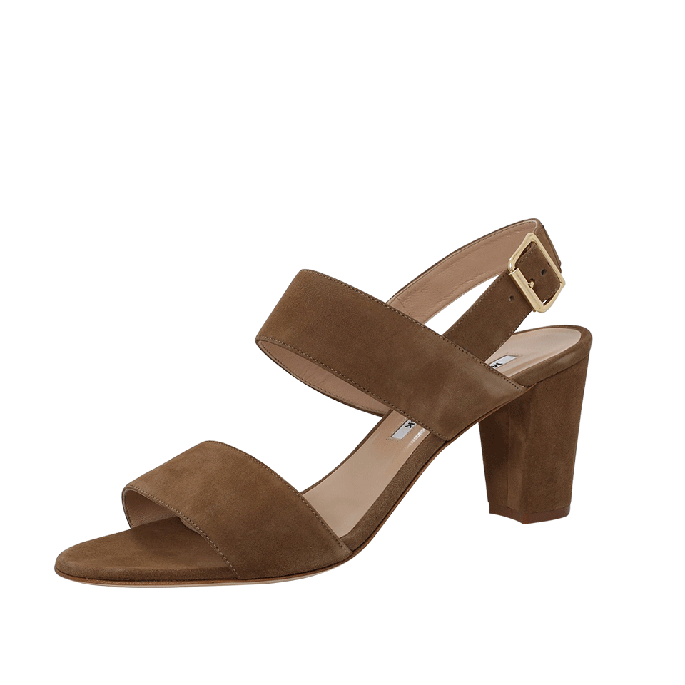 MANOLO BLAHNIK-Khansf Chunky Heel Sandal-