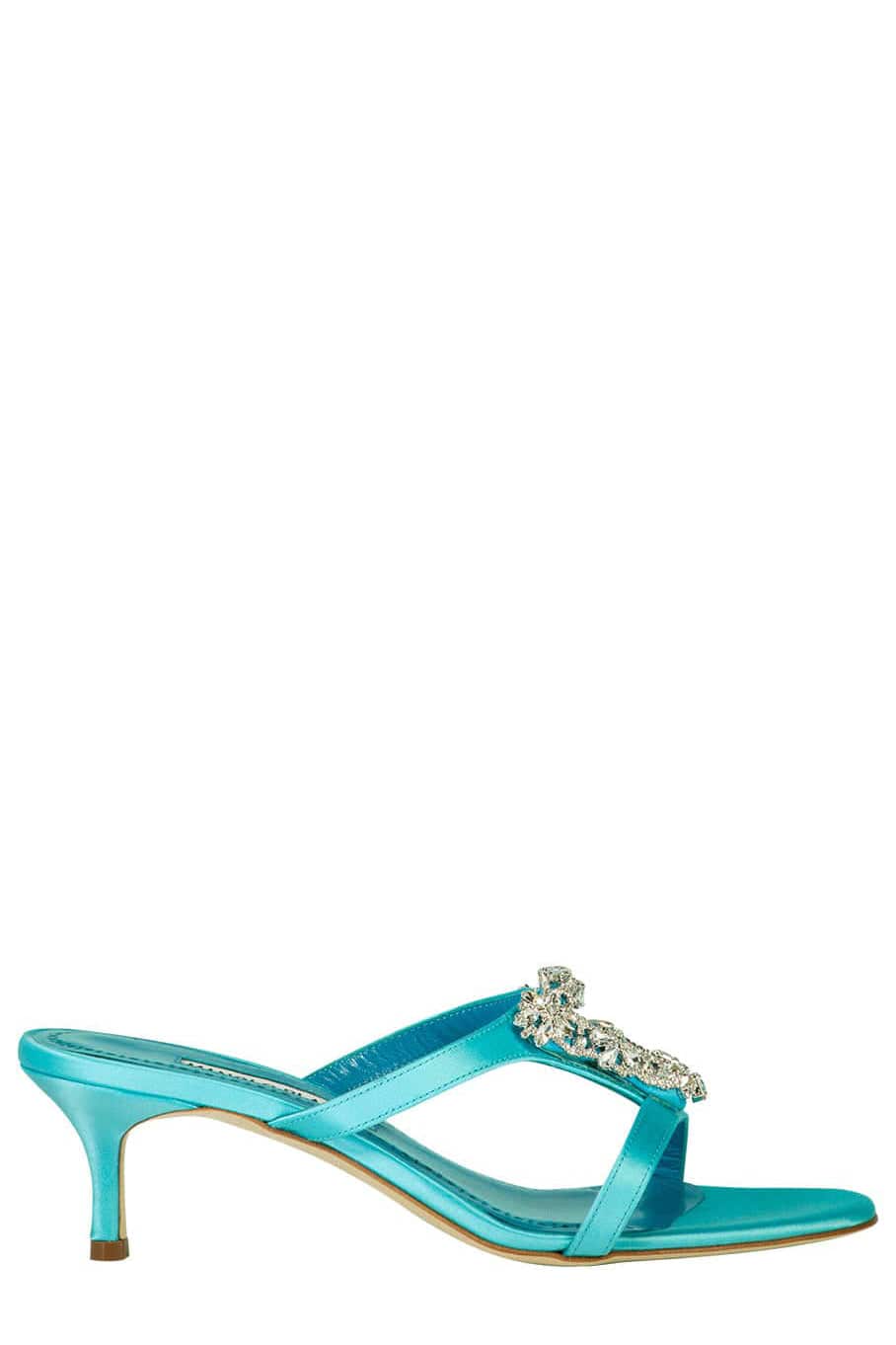 MANOLO BLAHNIK-Trinamu Satin Sandal-