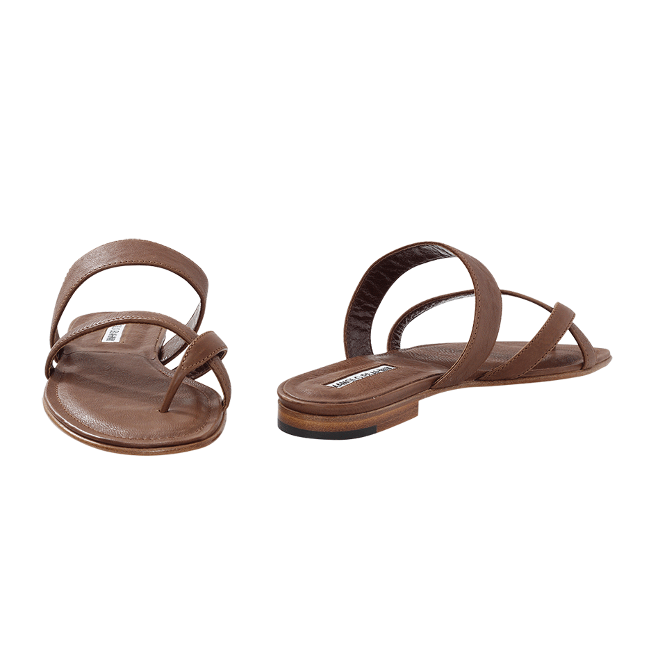 MANOLO BLAHNIK-Susa Cross Toe Sandal-