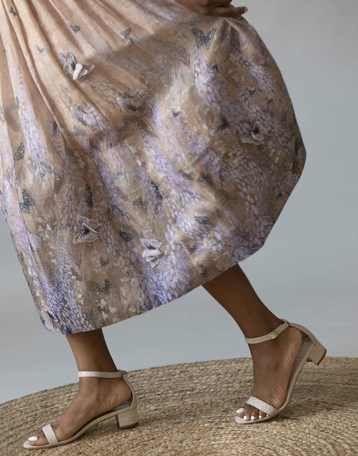 MANOLO BLAHNIK-Chaflahi Glitter Sandal-