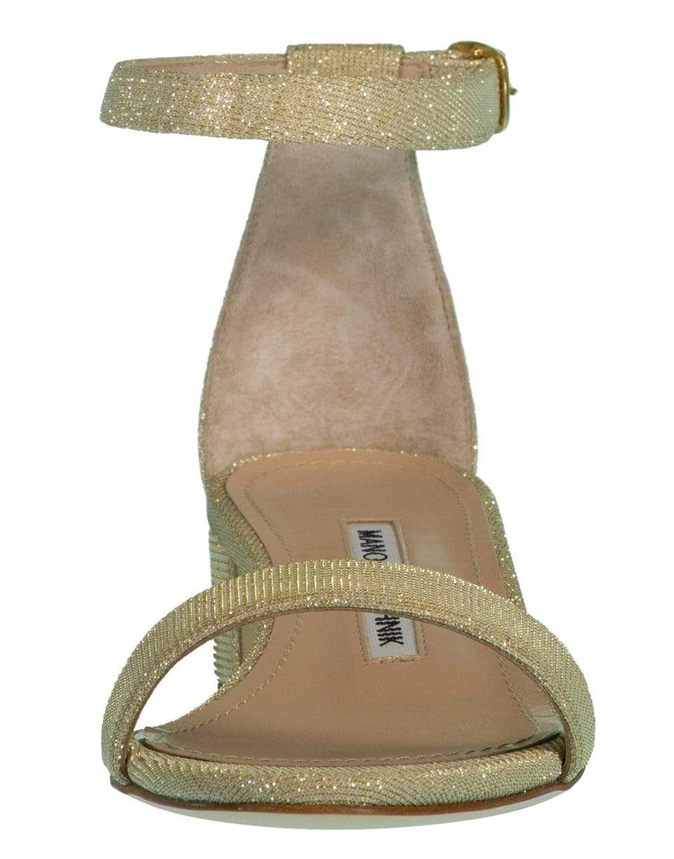 MANOLO BLAHNIK-Chaflahi Glitter Sandal-