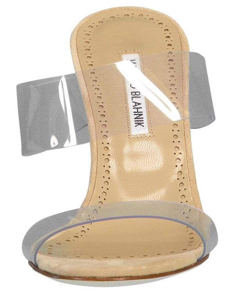 MANOLO BLAHNIK-Scolto PVC Two-Strap Sandal-