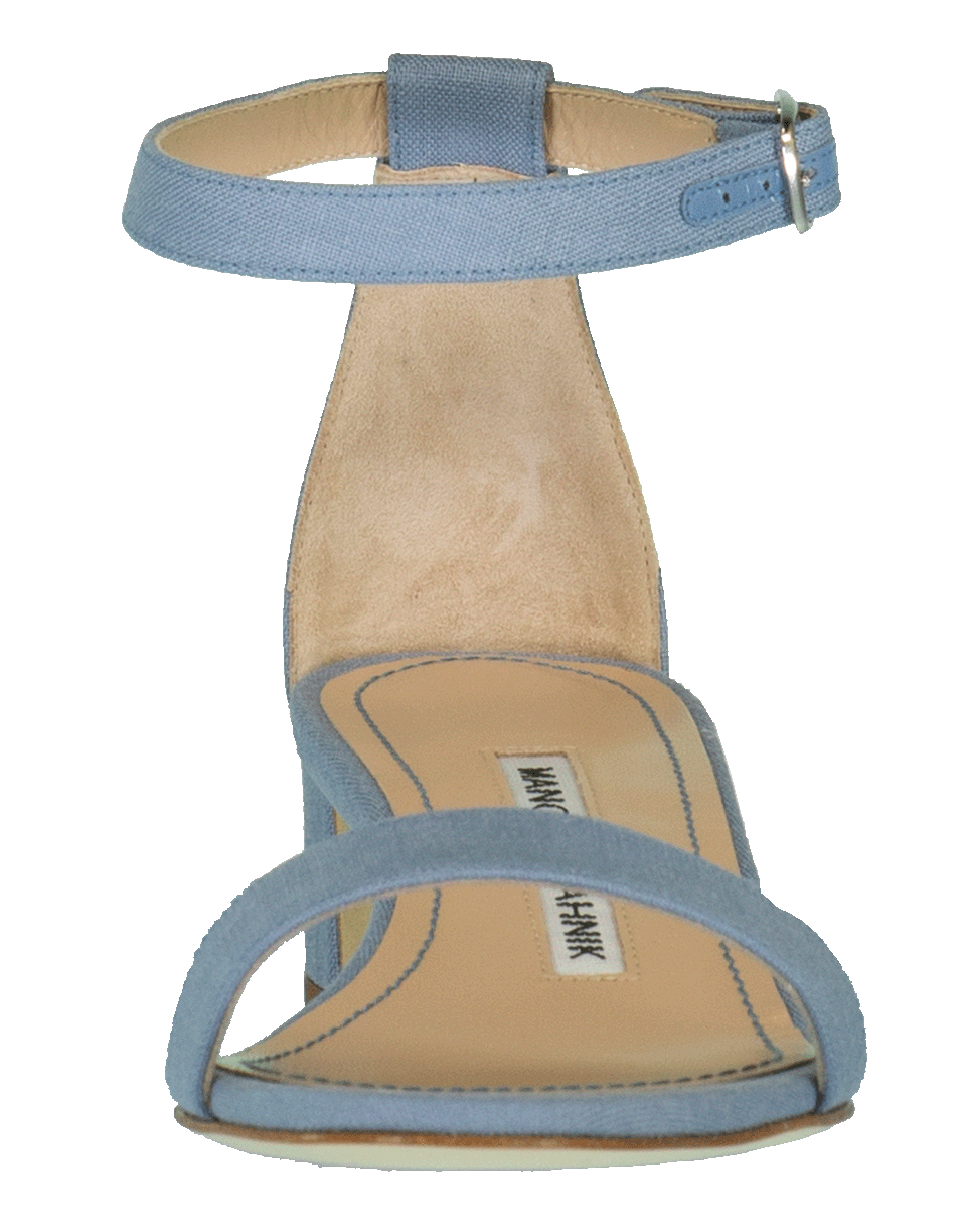 MANOLO BLAHNIK-Chaflahi Block Heel Sandal-