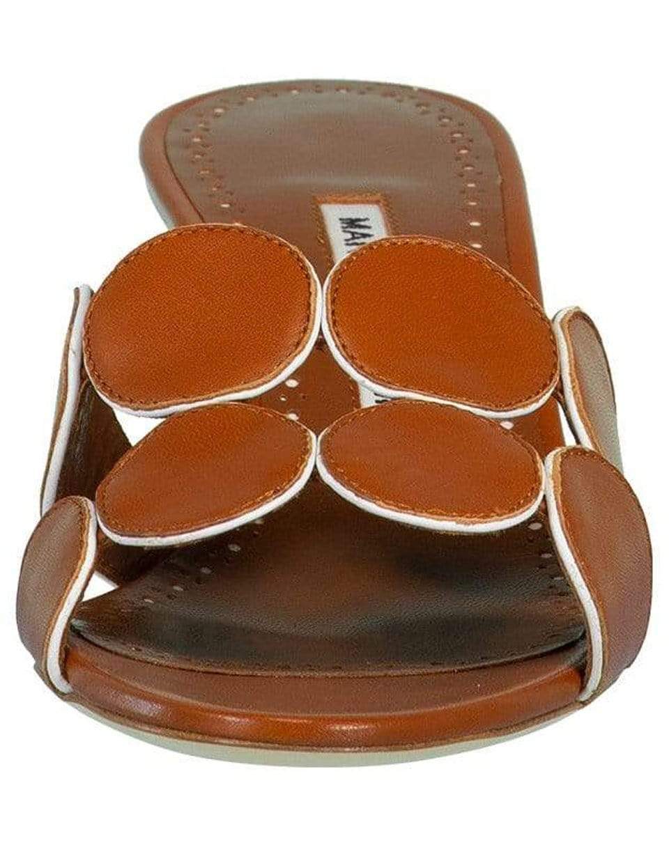 MANOLO BLAHNIK-Haribalmu Leather Slide Mules-
