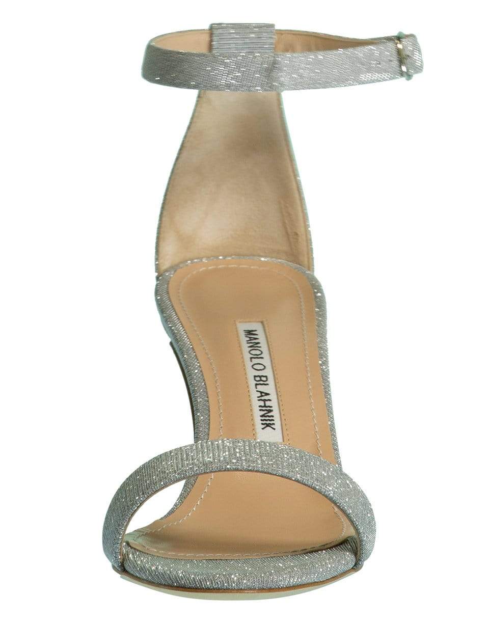 MANOLO BLAHNIK-Silver Chaos Sandal-