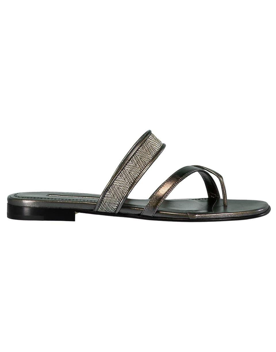 MANOLO BLAHNIK-Solidus Flat Sandal-