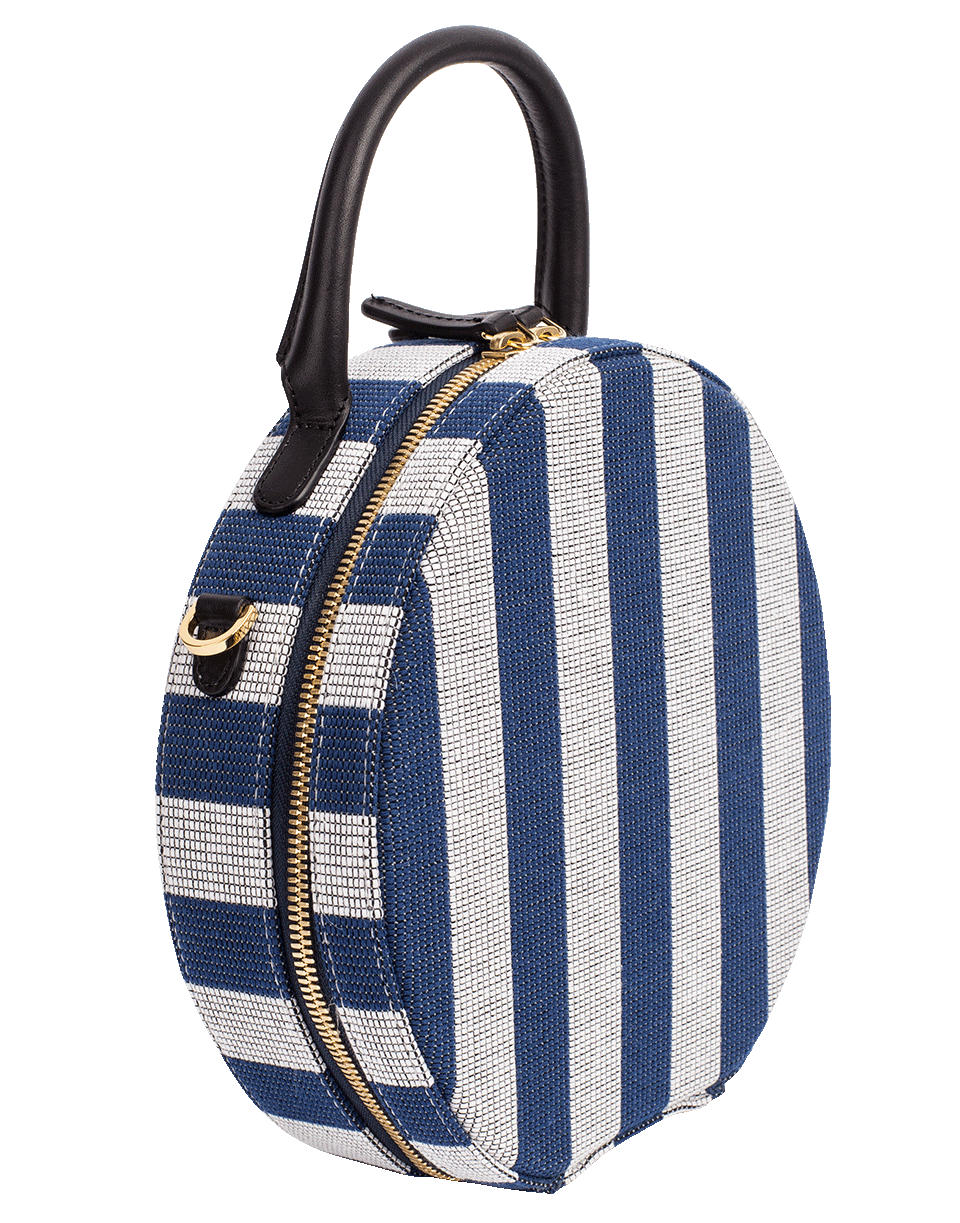 MANSUR GAVRIEL-Circle Crossbody-BLUE/WHT