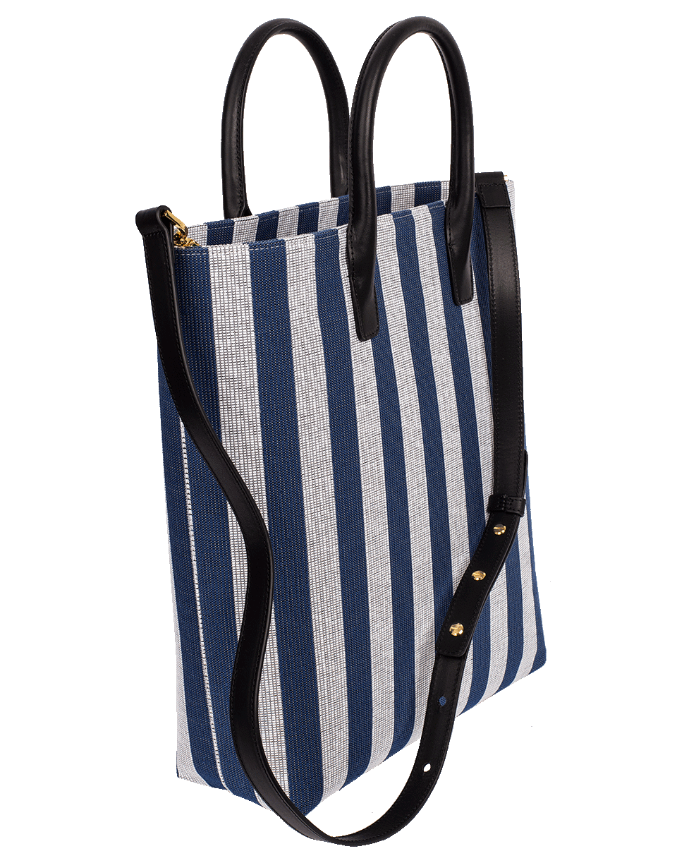 MANSUR GAVRIEL-North South Tote-BLUE/WHT
