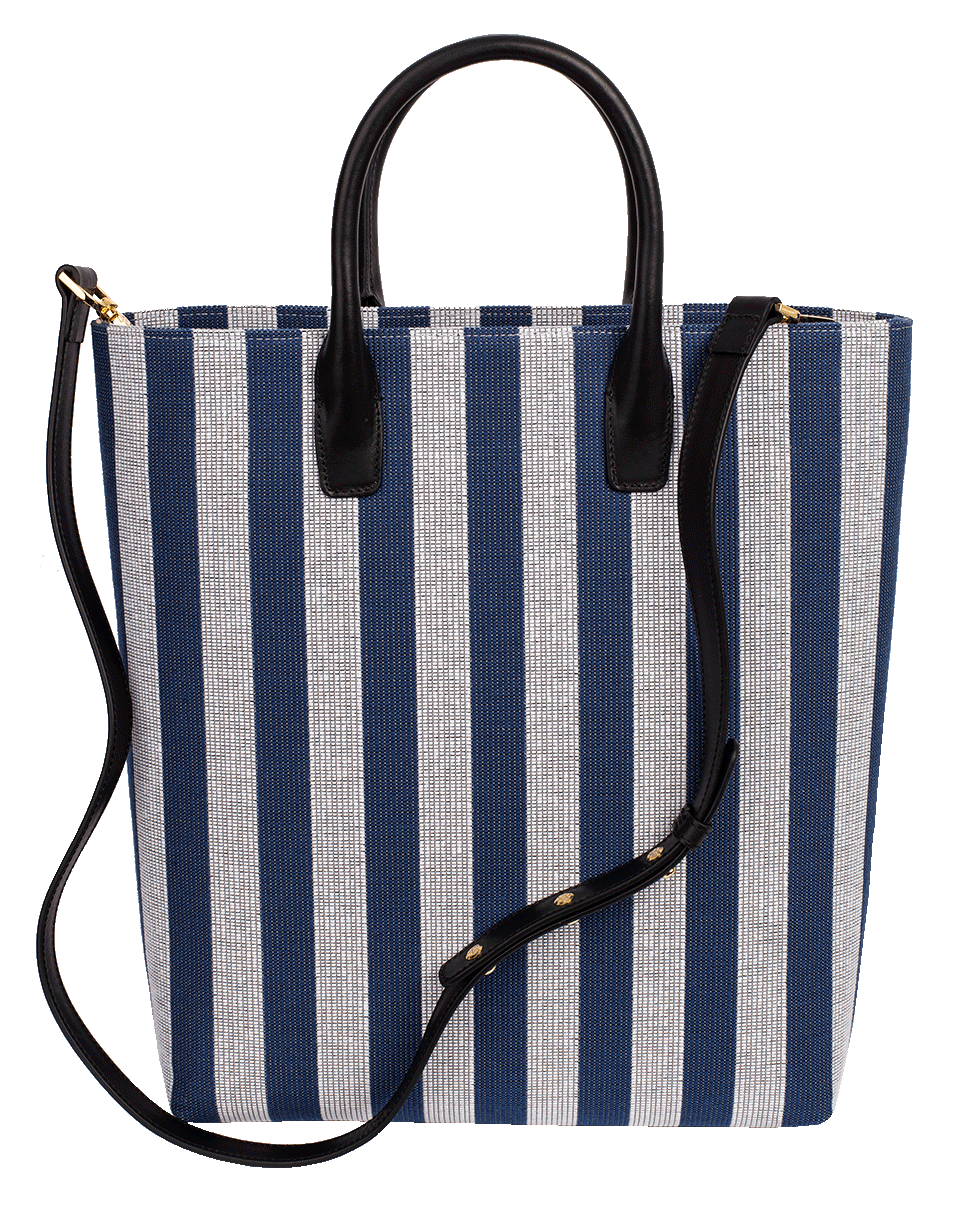 MANSUR GAVRIEL-North South Tote-BLUE/WHT