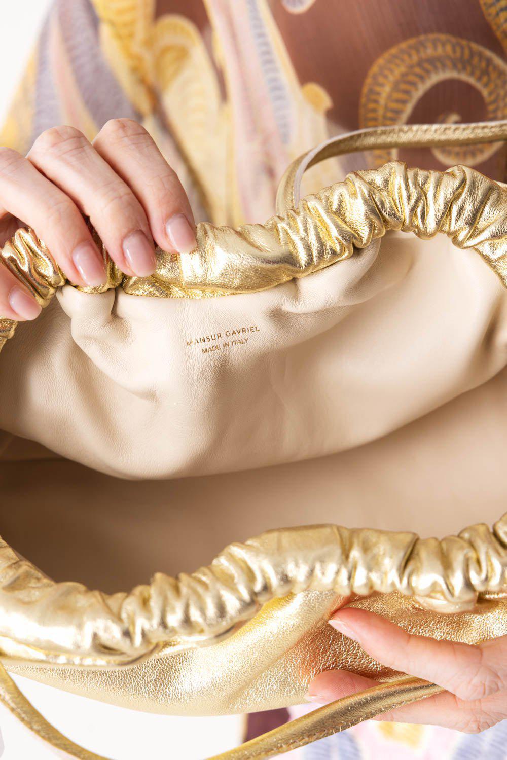 MANSUR GAVRIEL-Mini Cloud Clutch - Gold-GOLD
