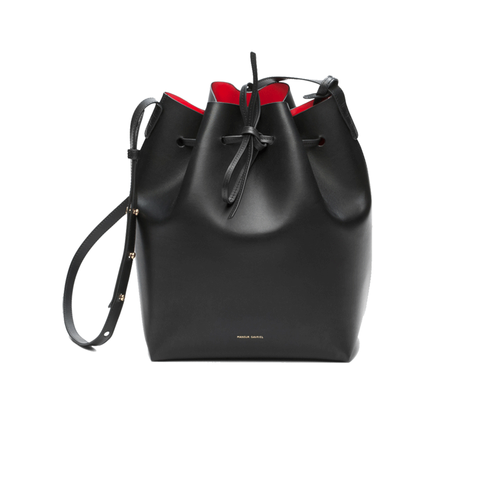 MANSUR GAVRIEL-Bucket Bag-BLK/FLAM