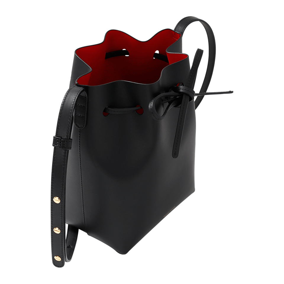 MANSUR GAVRIEL-Mini Bucket Bag-BLK/FLAM