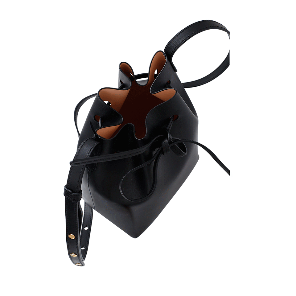 MANSUR GAVRIEL-Mini Bucket Bag-BLK/PNK