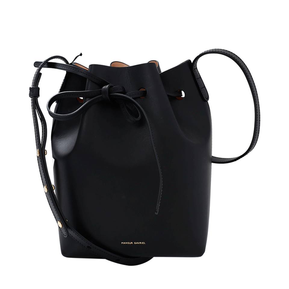 MANSUR GAVRIEL-Mini Bucket Bag-BLK/PNK