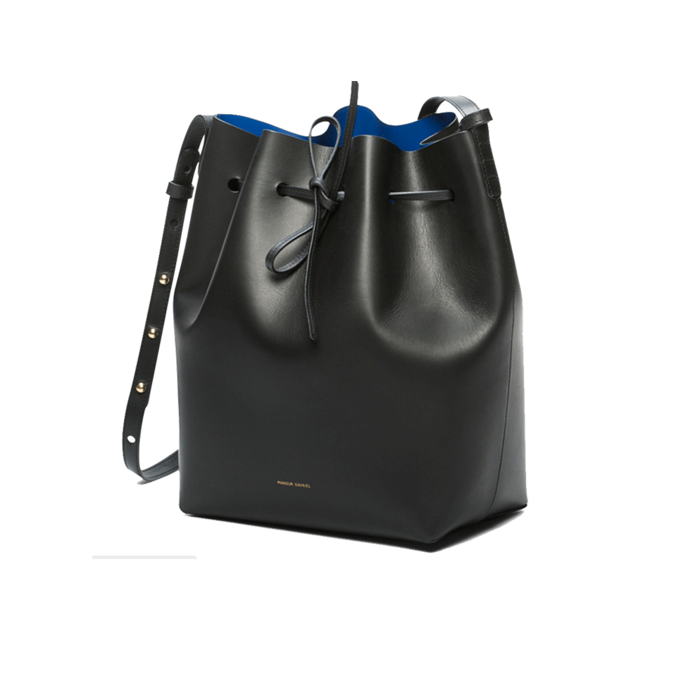MANSUR GAVRIEL-Bucket Bag-BLK/ROY