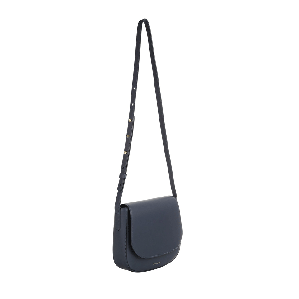 MANSUR GAVRIEL-Calf Leather Crossbody Saddle Bag-