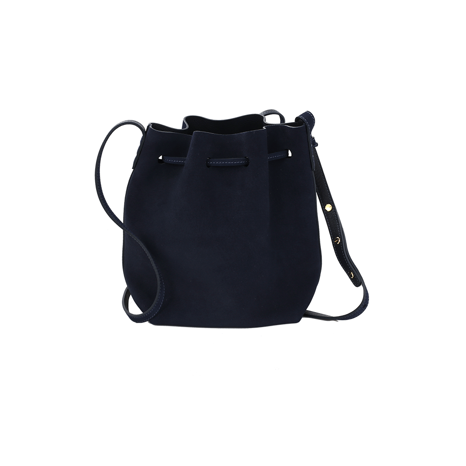 MANSUR GAVRIEL-Suede Mini Bucket Bag-BLUE