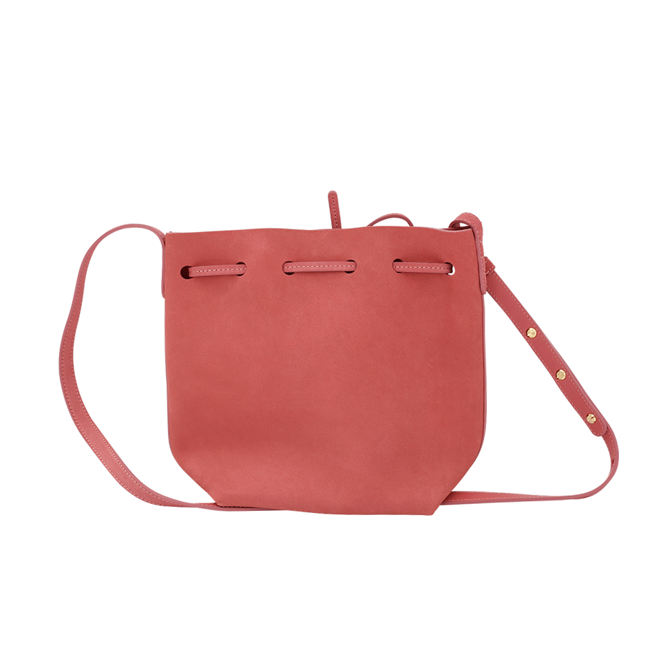 MANSUR GAVRIEL-Suede Mini Bucket Bag-BLUSH