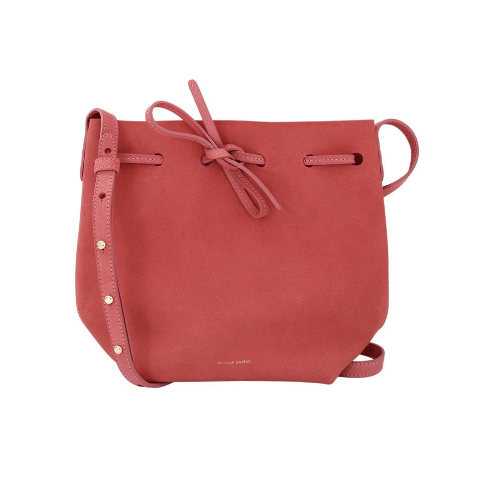 MANSUR GAVRIEL-Suede Mini Bucket Bag-BLUSH