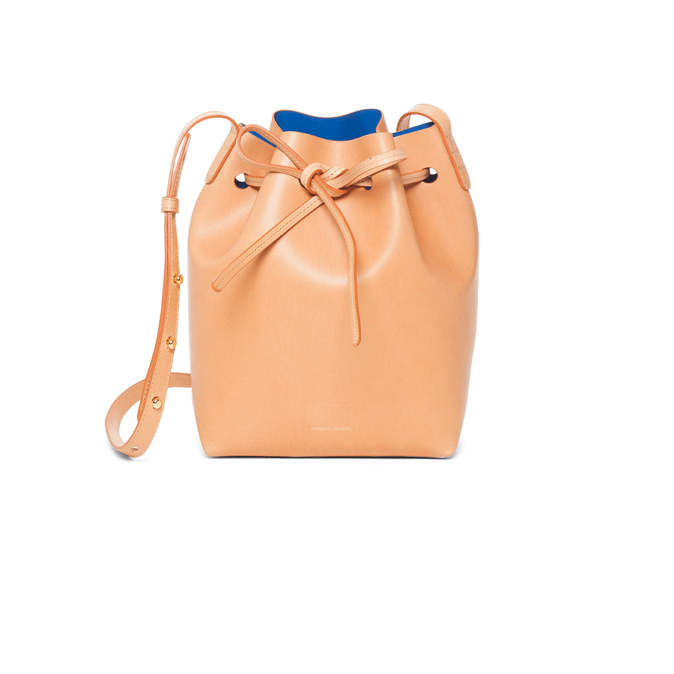 MANSUR GAVRIEL-Mini Bucket Bag-CAMELLO