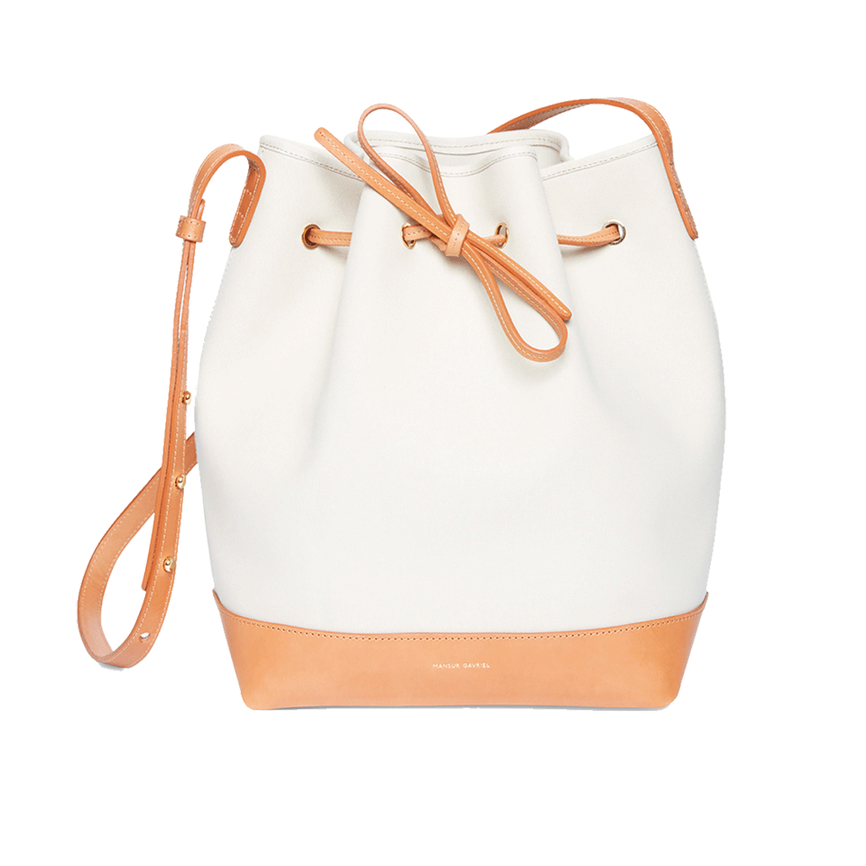 MANSUR GAVRIEL-Canvas Bucket Bag-CRM/CRM